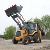 Chargeuse-pelleteuse diesel puissante de 500 CV avec godet renforcé et cabine spacieuse pour travaux de terrassement intensifs