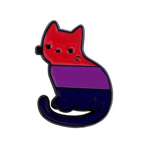Pins Esmaltados Personalizados con la Bandera del Orgullo Arcoíris, 12 Estilos, Gatos, Ranas, Gansos Coloridos, Insignias LGBT de Dibujos Animados, Insignias de Solapa de Metal Suave Plateado - Product Image 3