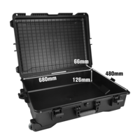 Valise de transport étanche IP67, résistante aux chocs, en plastique rigide, grande valise à roulettes, étui de rangement pour équipement extérieur, OEM ODM
