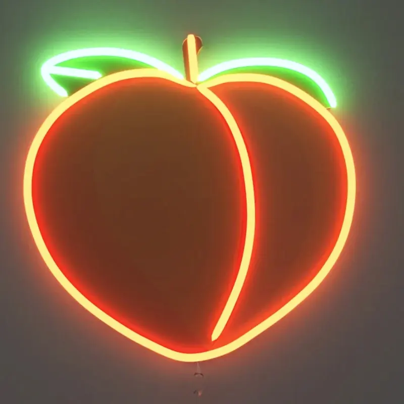 Großhandel frisches Obst Pfirsich LED Leucht reklame