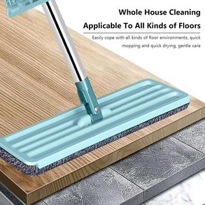 Household Cleaning ToolHand Free Squeeze Cleaning Floor <b>Mop</b> Microfiber Window Cleaning Lazy <b>Mop</b> Microfiber Flat <b>Mop</b> - Product Image 4