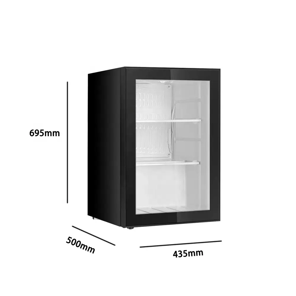 Buona qualità porta in vetro 98L 95L display vino personalizzato frigo vetro porta refrigeratore