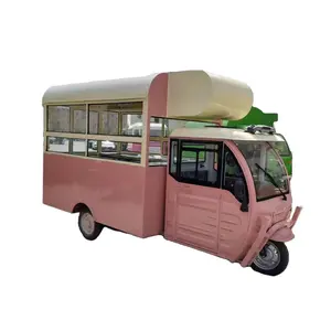 Food Cart Mobile Shop for Sale Food Factory production direct sales Ice cream vending car, cold drink coffee dining car