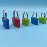 Cadenas en plastique coloré de 25 mm, petits cadenas en laiton coloré pour boîte à outils, agenda, sac d'école, valise