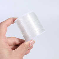 100 metre Şeffaf Beyaz Elastik Kordon Olta İpi DIY Takı Aksesuarları Aşınmaya Dayanıklı Bileklik Boncuk İpi