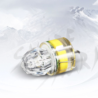 Luz de Pesca Submarina LED de 5 Colores, Luz Intermitente Sumergible en Forma de Diamante para Atraer Peces, Plástico