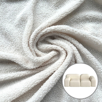 Wejoy vente en gros 100% polyester berbère polaire boucle tissu blanc Teddy velours tissu