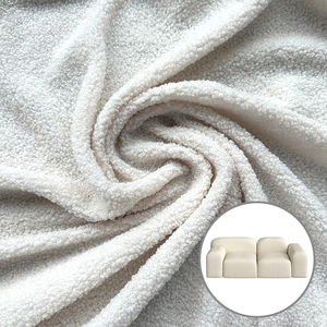 Wejoy vente en gros 100% polyester berbère polaire boucle tissu blanc Teddy velours tissu - Product Image 3