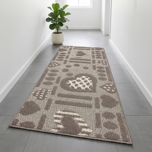 Alfombra Antideslizante para Cocina con Corazones 3D, Lavable, Moderna, Varios Tamaños, 50 x 110 - Product Image 1