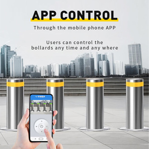 Bolardos Automáticos Zhanjiang de Acero Inoxidable 304, Columna Hidráulica de Elevación Totalmente Automática, Bolardo de Seguridad Vial de Acero Inoxidable - Product Image 5