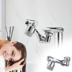 Aérateur de cuisine rotatif mélangeur d'eau de salle de bain filtre de lavabo robinet Flexible rallonge en laiton robinet à 1080 degrés - Product Image 6