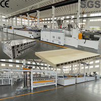 Máquinas para Fabricar Paneles y Molduras de Puertas de WPC con Extrusora de Doble Tornillo, Procesamiento Automático de PVC