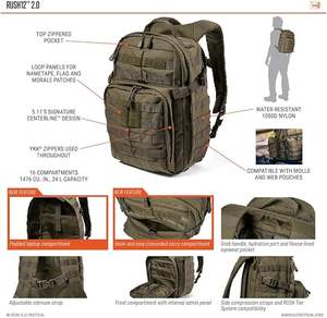 Vente en gros de sacs à <span class=keywords><strong>dos</strong></span> tactiques en nylon élégants, respirants, étanches, avec fermeture éclair, logistiques pour l'extérieur, par sublimation à bas <span class=keywords><strong>prix</strong></span> - Product Image 5