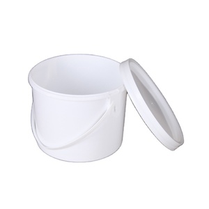 Seau à peinture Innopack en plastique recyclé de 2 L avec couvercle et poignée, couleur et forme personnalisées, certifié ISO, logo du client, impression par transfert thermique - Product Image 1