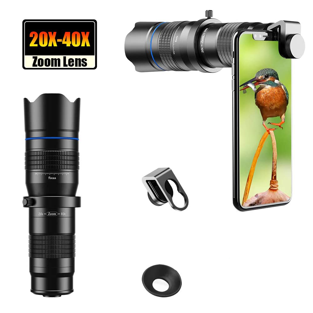 Новое поступление, универсальный телеобъектив с 20-40X зумом для смартфона