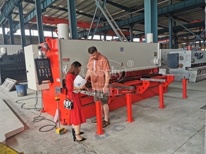 Cizalla de guillotina CNC hidráulica completamente automática de servicio pesado para corte de metales industrial - Product Image 6