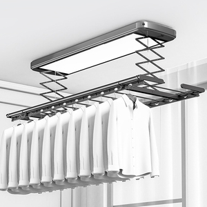 Séchoir à linge intelligent en alliage d'aluminium, barre de séchage extensible, grand panneau lumineux - Product Image 1