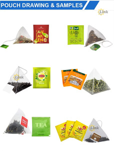 Máquina automática de embalaje de té de bolsas triangulares Máquina de llenado de bolsas de té de nailon Telas no tejidas Máquina de embalaje de bolsas de té - Product Image 5