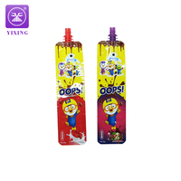 Emballage de sachet à bec verseur en plastique à trois côtés avec impression personnalisée, pour crème au chocolat, pâte, sauce, sachet à presser avec bec verseur