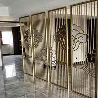 Partisi Seni Logam Buatan Khusus OEM ODM Desain Kustom untuk Solusi Pemisah Ruang Hotel, Vila, dan Komersial