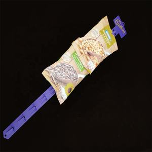 Heavy Duty Metal 12 Estaciones Mercancía Perchas Clips Tiras Con UPC Label Holder Header Display para supermercados - Product Image 2