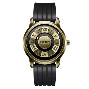 Reloj de Pulsera de Cuarzo para Hombre DOM 1345, Diseño Dorado, Creativo con Bola de Hierro Magnética, Resistente al Agua, Reloj para Hombre - Product Image 5