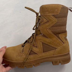 SF026 706 Men Coyote <b>Brown</b> Suede High Top Tactical <b>Boots</b> Breathable All Season Outdoor Training Wholesale Combat Shoes - Product Image 3