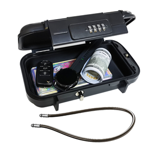 Portable Safe <b>Box</b>,Combination Safe with Removable Cable,Set Your Own Combination,For Travel,Family and Outdoor Camping - Product Image 1