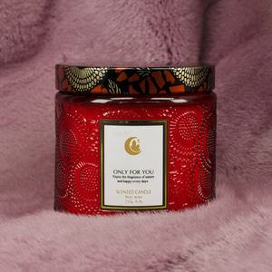 <span class=keywords><strong>Velas</strong></span> Aromáticas en Frascos de Vidrio con Grabado Dorado de Lujo al por Mayor |   <span class=keywords><strong>Velas</strong></span> Aromáticas de Cera de Soja de 250g para Decoración del Hogar, Proveedores con MOQ Bajo - Product Image 4