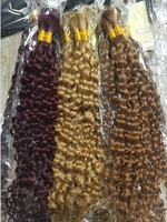 Vague profonde Remy cheveux humains en soie brésilienne cheveux en vrac pour le tressage Extensions de cheveux de vague naturelle pas de trame Crochet tresses #27 # bug #4