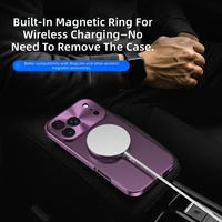 Coque de téléphone magnétique à protection intégrale avec cadre métallique et protection d'écran pour iPhone 18 17 16 15 14 13 12 Pro Max
