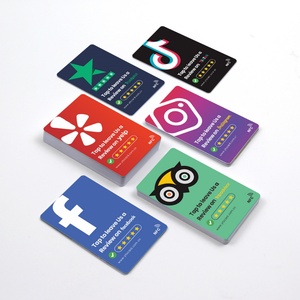 รีวิวการ์ดโซเชียลมีเดีย NFC แบบกำหนดเองจากโรงงานบน Tiktok Business RFID NFC การ์ดรีวิวดี - Product Image 2