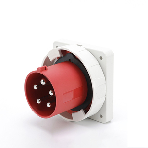 FALIANG Spina Elettrica Industriale di Alta Gamma 16A-32A-63A-125A IP67 in Ottone e Plastica 3P 4P 5P Rossa 380V per Uso Ospedaliero Impermeabile da Pannello - Product Image 4