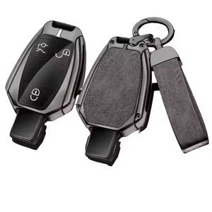 Custodia Protettiva in Lega di Zinco e Pelle per Chiave Auto Mercedes Benz Classe B <span class=keywords><strong>C</strong></span> S AMG GLA CLA GLC W176 W221 W204 W205, Compatibile con Camry - Product Image 2