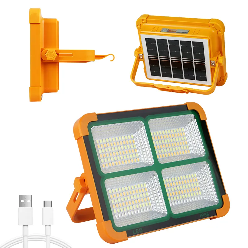 Waterproof IP65 Outdoor camping charging LED lighting Rechargeable Emergency portable flood light