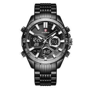 Reloj de Pulsera para Hombre FOXBOX 0049, de Lujo, Deportivo, de Negocios, con Doble Esfera de Cristal, Resistente al Agua, con Movimiento de Cuarzo Luminoso - Product Image 6