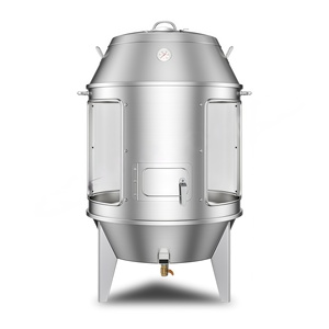 Nouveau four vertical automatique commercial à gaz et électrique avec porte transparente - Rôtissoire à canard laqué et poulet croustillant - Product Image 1