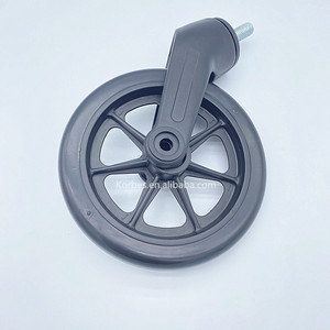 Venta Directa de Fábrica, Ruedas para Silla de Ruedas Eléctrica Médica, Repuesto para Andador, Rueda de Plástico de 6 Pulgadas - Product Image 2