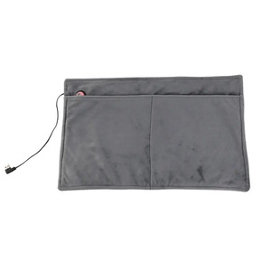 Coussin chauffant pour les pieds en graphène, 30x50cm, alimenté par USB, gris, protection contre la surchauffe, coussin chauffant multifonctionnel - Product Image 5