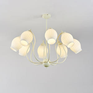 โคมไฟระย้าทรงหัวกระเทียมโปร่งแสงสไตล์โพสต์โมเดิร์น ดีไซน์สร้างสรรค์แบบวินเทจอังกฤษ สำหรับห้องนั่งเล่นและห้องรับประทานอาหาร - Product Image 6