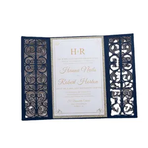 Düğün davetiyesi kartı kişiselleştirilmiş lazer kesim romantik parti özelleştirilmiş oyma davetiye kartları