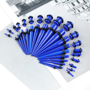 Zesen Fashion Designer 50 Peças Set Cone Brincos-Acrílico Piercing Jóias Canal <span class=keywords><strong>Taper</strong></span> <span class=keywords><strong>Ear</strong></span> Expansão - Product Image 4