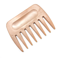 Huile de cheveux naturelle, pour bébé, doré, blanc, maquillage Afro, dents larges, peigne incurvé