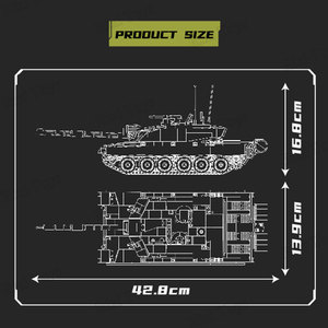 Mould King 20037 Tanque de Batalla Principal Challenger-2 Militar, Juguetes Técnicos con Control Remoto por Aplicación, Batalla para Niños, Conjuntos de Bloques de Construcción - Product Image 5