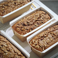 Moule à gâteau rectangulaire jetable en papier sulfurisé, résistant à la chaleur, pour four, idéal pour le gâteau anglais, outil de cuisson alimentaire