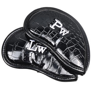 Juego de 12 patrones de cocodrilo PVC Iron Rod Ball Cover Golf Cue Tapa protectora con cierre magnético Conveniente y duradero - Product Image 3