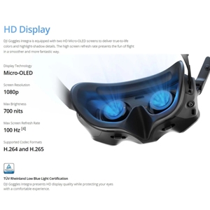 Accesorios Originales para Drones para Gafas Integra con Dos Pantallas Micro-OLED de 1080p con Frecuencia de Actualización de hasta 100Hz FPV - Product Image 6