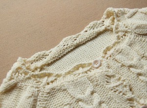 Nouveau cardigan en tricot côtelé torsadé à lacets pour femme, couleur unie, boutonné, coupe classique, manches longues, polyester/coton, idéal pour l'été et les occasions décontractées - Product Image 5