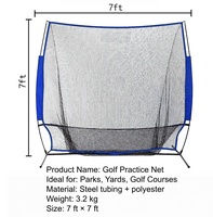 Filet d'entraînement multifonctionnel pour le golf en plein air, en polyester, pour l'entraînement au swing et la pratique du battement