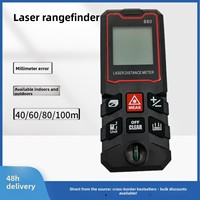 Télémètre laser portable électronique avec précision jusqu'à 100 m, batterie non rechargeable, mesure de pièce